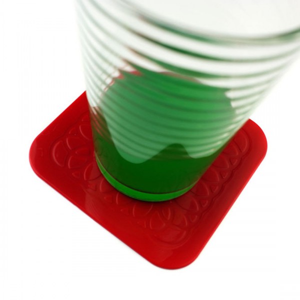Kleiner Vierer - Antirutsch-Untersetzer 9 cm - 4-er Set