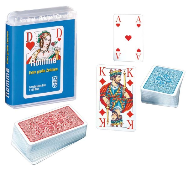 Rommé, Bridge, Canasta - mit extra großen Zeichen bei SENIOPRIMA