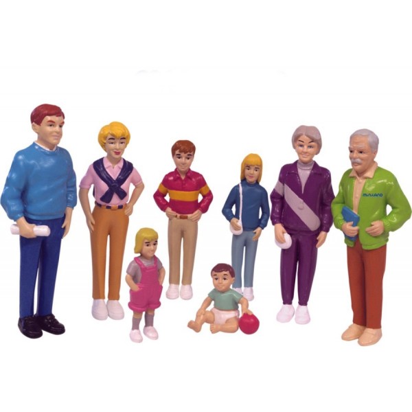 Spielfiguren Europäische Familie