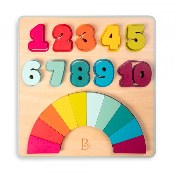 Zahlenpuzzle Regenbogen
