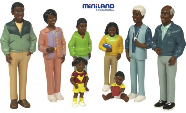 Spielfiguren Afrikanische Familie