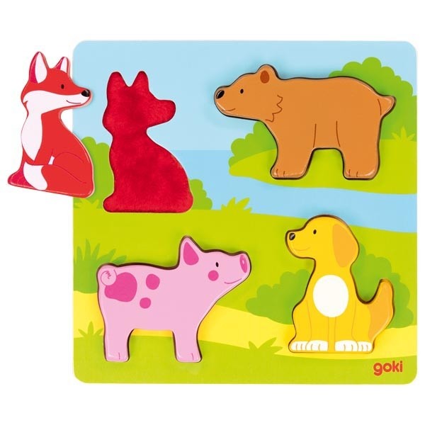 Aufstell- und Fühlpuzzle Tiere